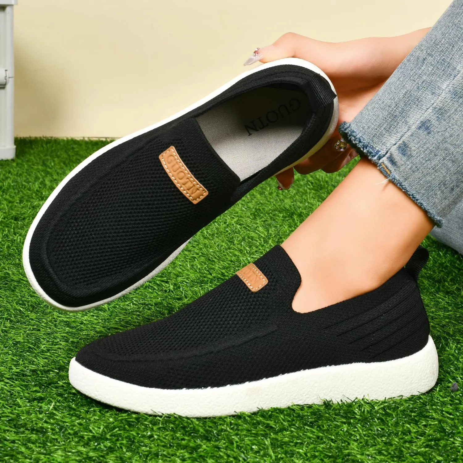 Women's Slip Ons Lightweight Comfortable Loafers for Women Casual Deck Shoes Breathable Outdoor Walking Shoes