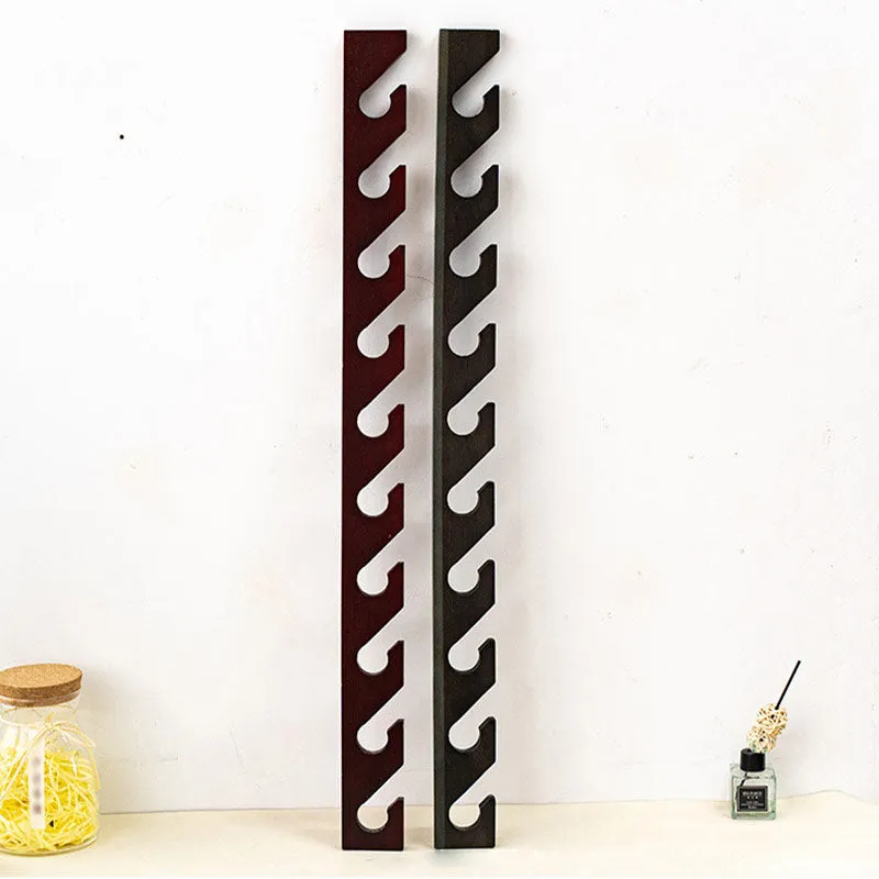 Wooden Multi-Hook Coat & Hat Rack