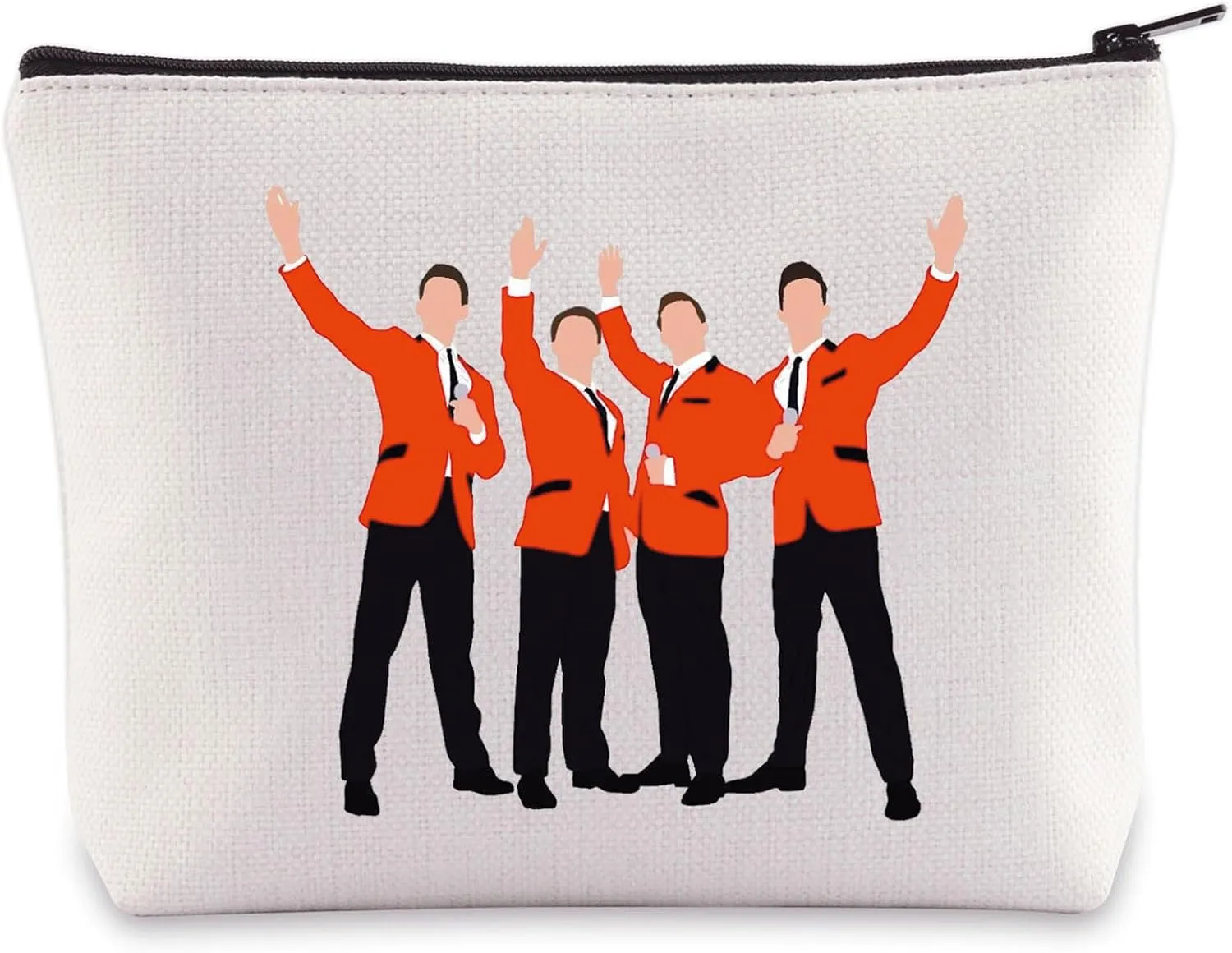WZMPA Musical Cosmetic Bag Band Fans Gift Musical Character Makeup Zipper Pouch Bag Theater Drama Merchandise (4 People)